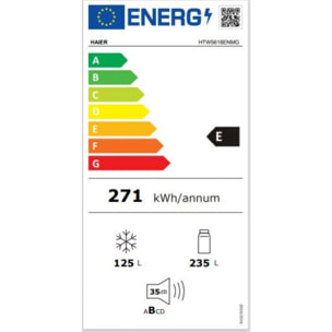 Réfrigérateur combiné HAIER HTW5618ENMG