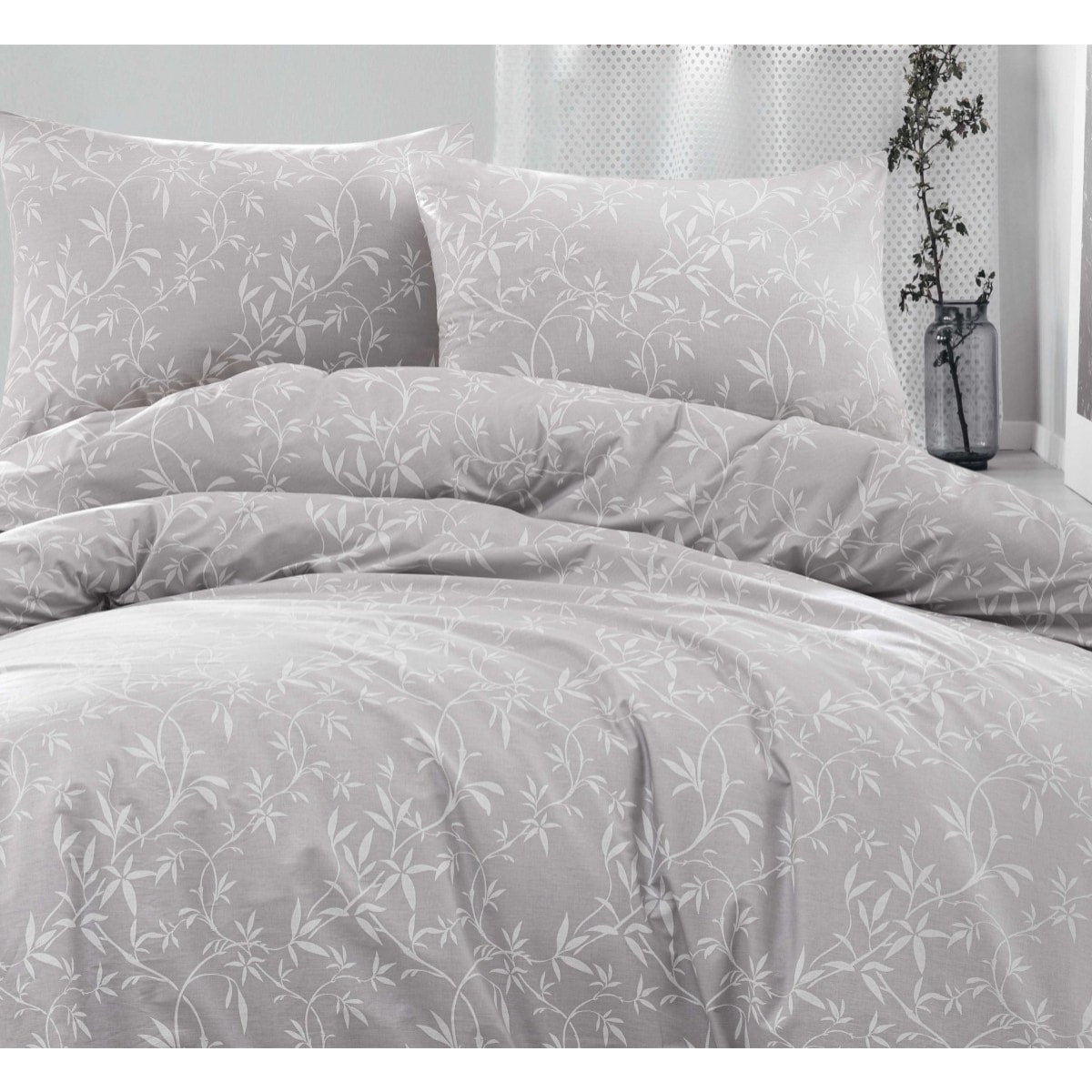 Parure housse de couette et taie(s) oreiller 100% Coton