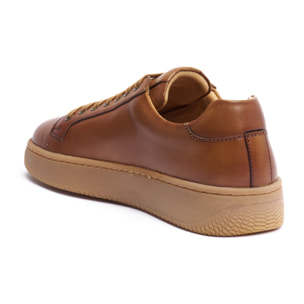 Sneaker British Passport Marrone