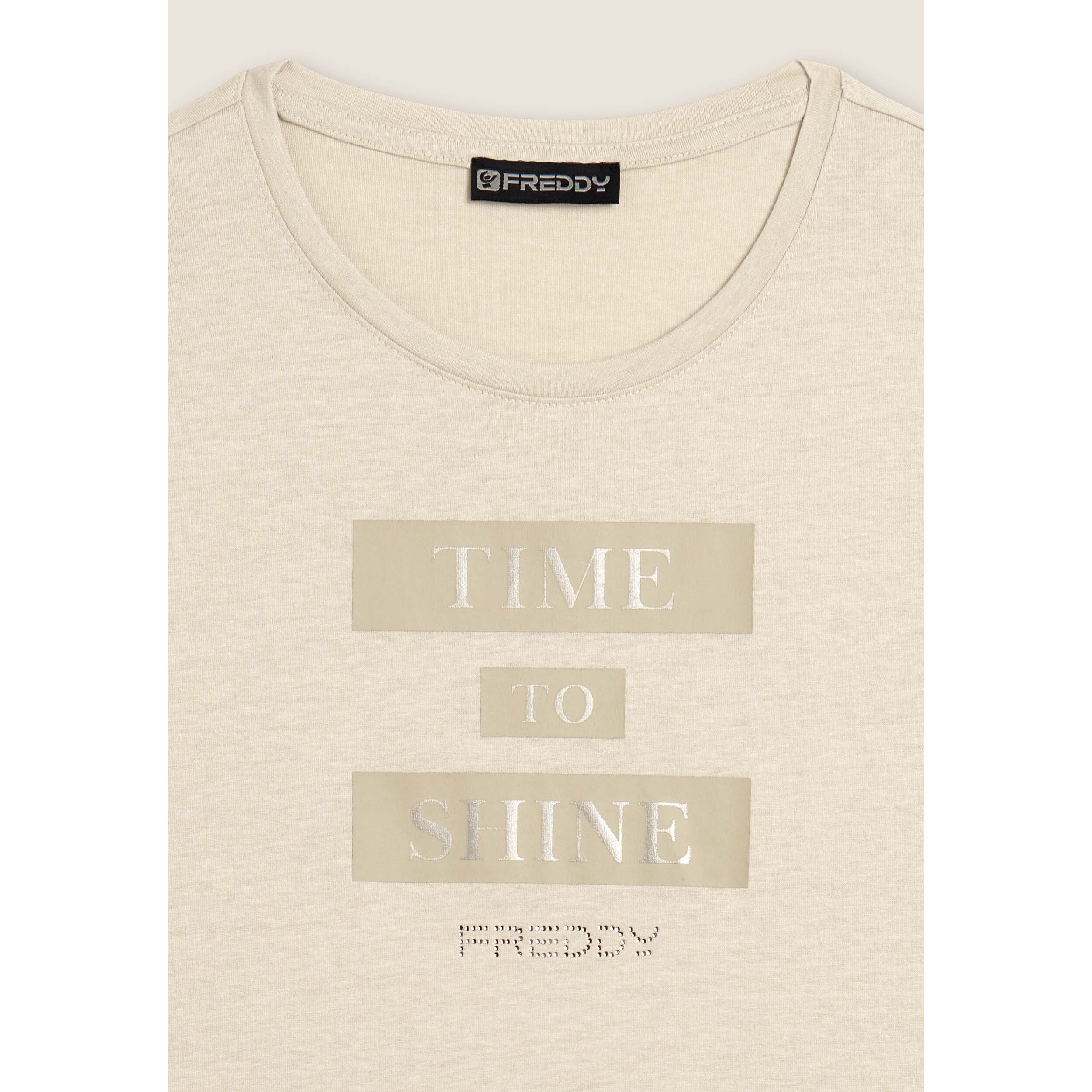 T-shirt da donna con grafica e slogan motivazionale