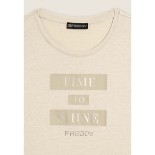 T-shirt da donna con grafica e slogan motivazionale