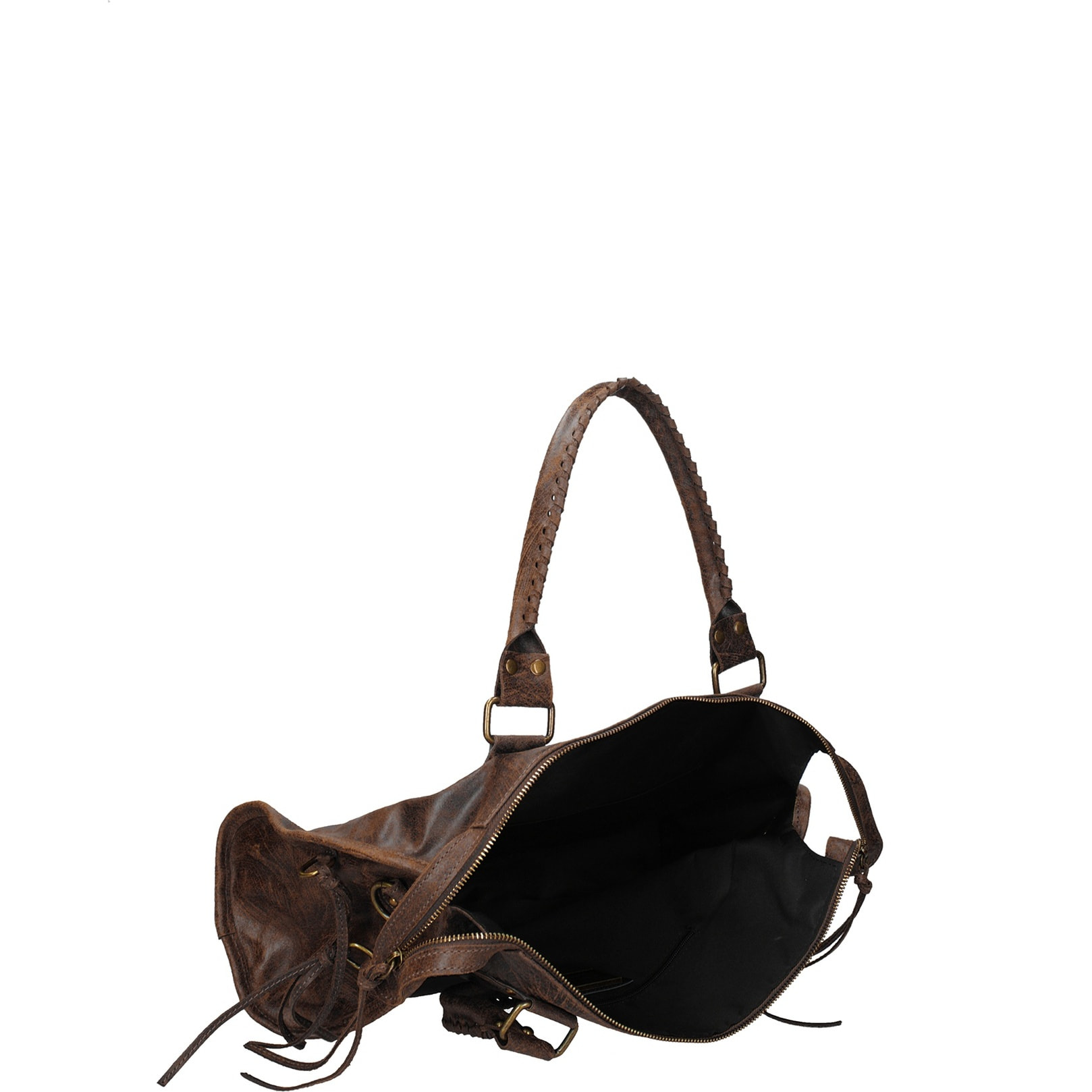 Borsa a spalla da donna - Modello Elara - Vera pelle - 41.0 x 28.0 x 13.0 cm