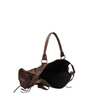 Borsa a spalla da donna - Modello Elara - Vera pelle - 41.0 x 28.0 x 13.0 cm