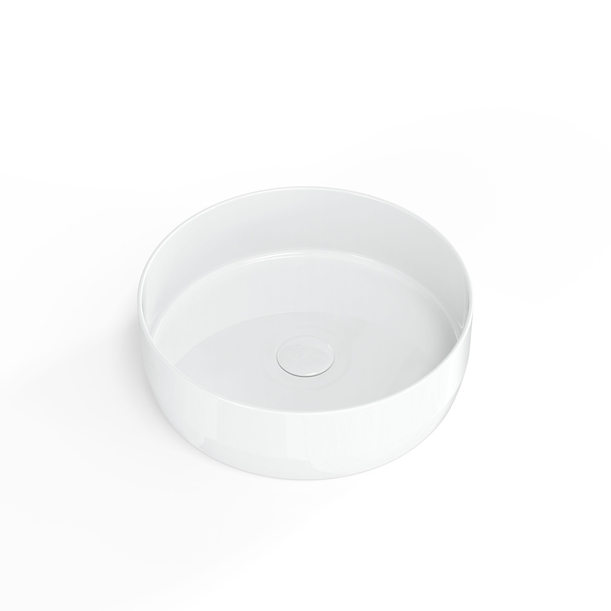 Vasque à poser Infinitio 39 x 39 x 12 cm sans trop-plein, blanc mat (SATINF3939M)