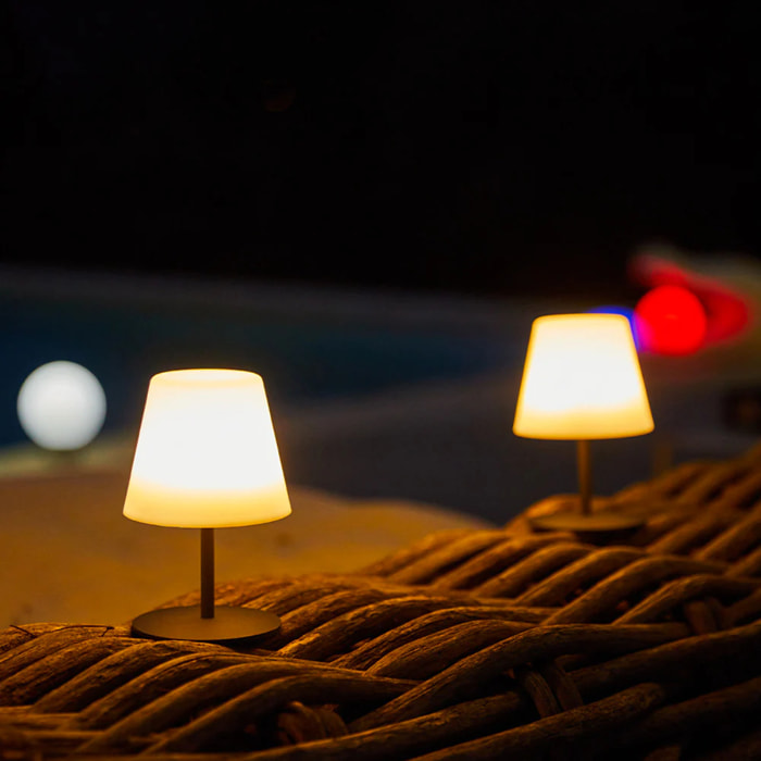 4 Lampe de table sans fil TWINS H16CM