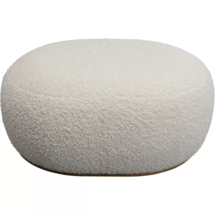 Pouf Pebble Boucle blanc Kare Design