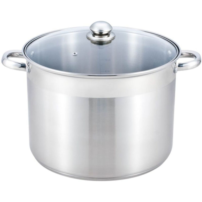 Marmite ESSENTIELB Inox diam 30 cm + couvercle verre