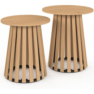 Tables d'appoint Camélia - lot de 2