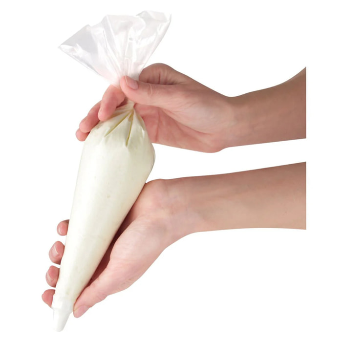 Lot de 20 poches à douilles 6 douilles inox et 3 douilles plastique 32 cm Zenker Smart Pastry