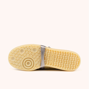 Zapatilla Retro-Futuro en Ante Amarillo con Doble Cordonera MUNICH MUNDIAL STRADA SUEDE 03