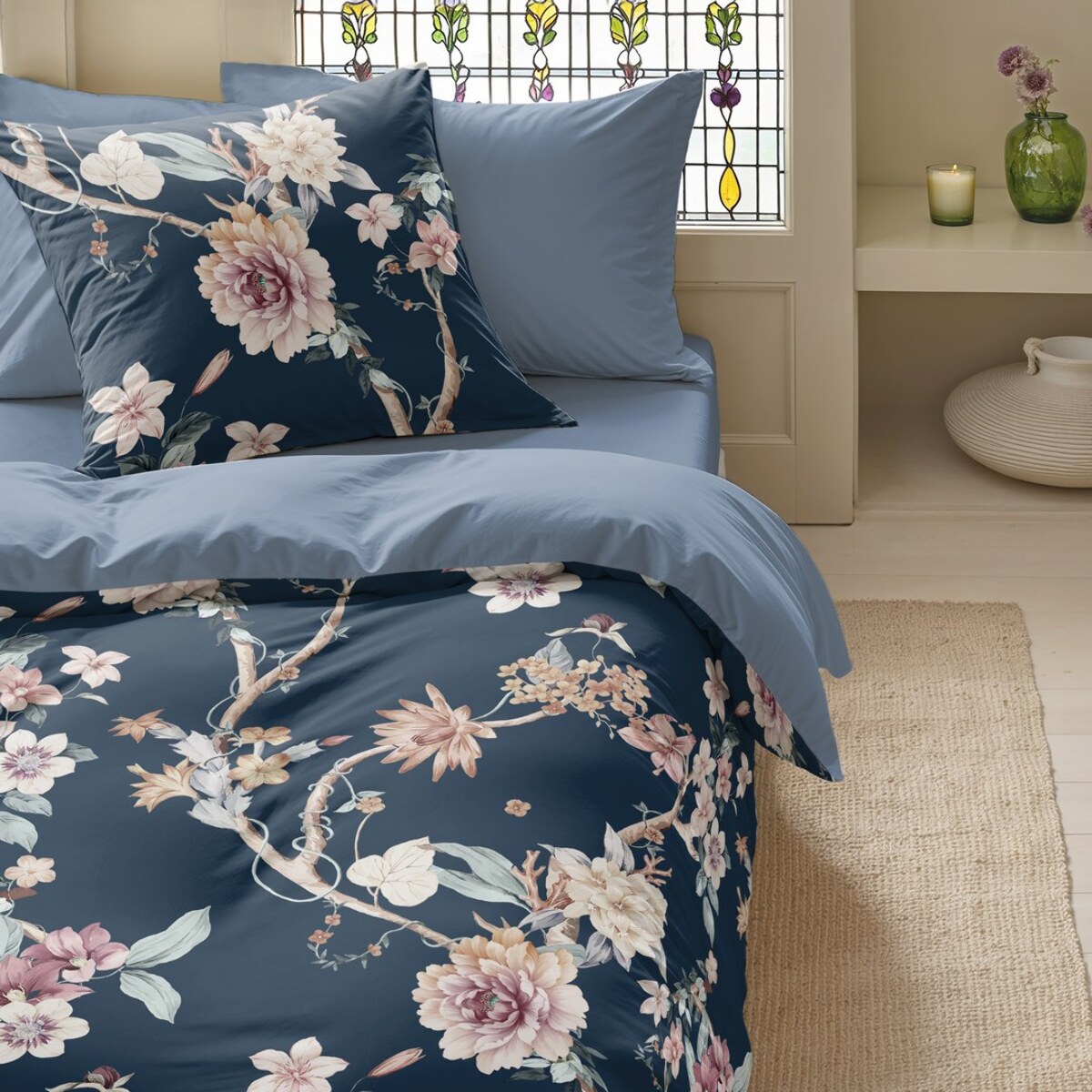 Housse de couette saori marin