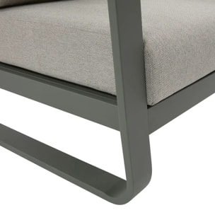 Canapé de jardin Domilly 2 places vert laurier