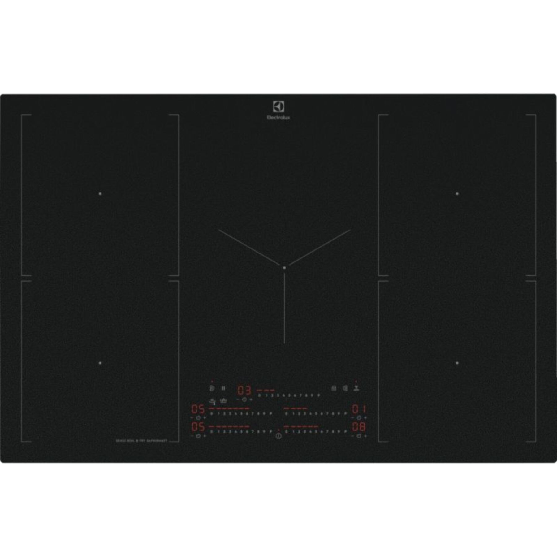Plaque induction ELECTROLUX EIS87553IZ SaphirMatt 80cm Anti-rayures et Zone Flex