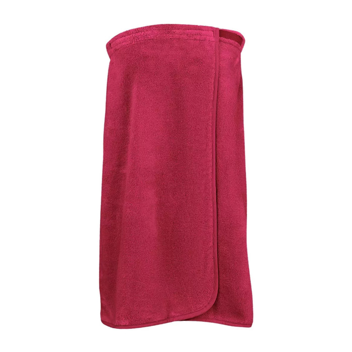 Pareo pur coton 420 g/m² uni rose Elea fuchsia