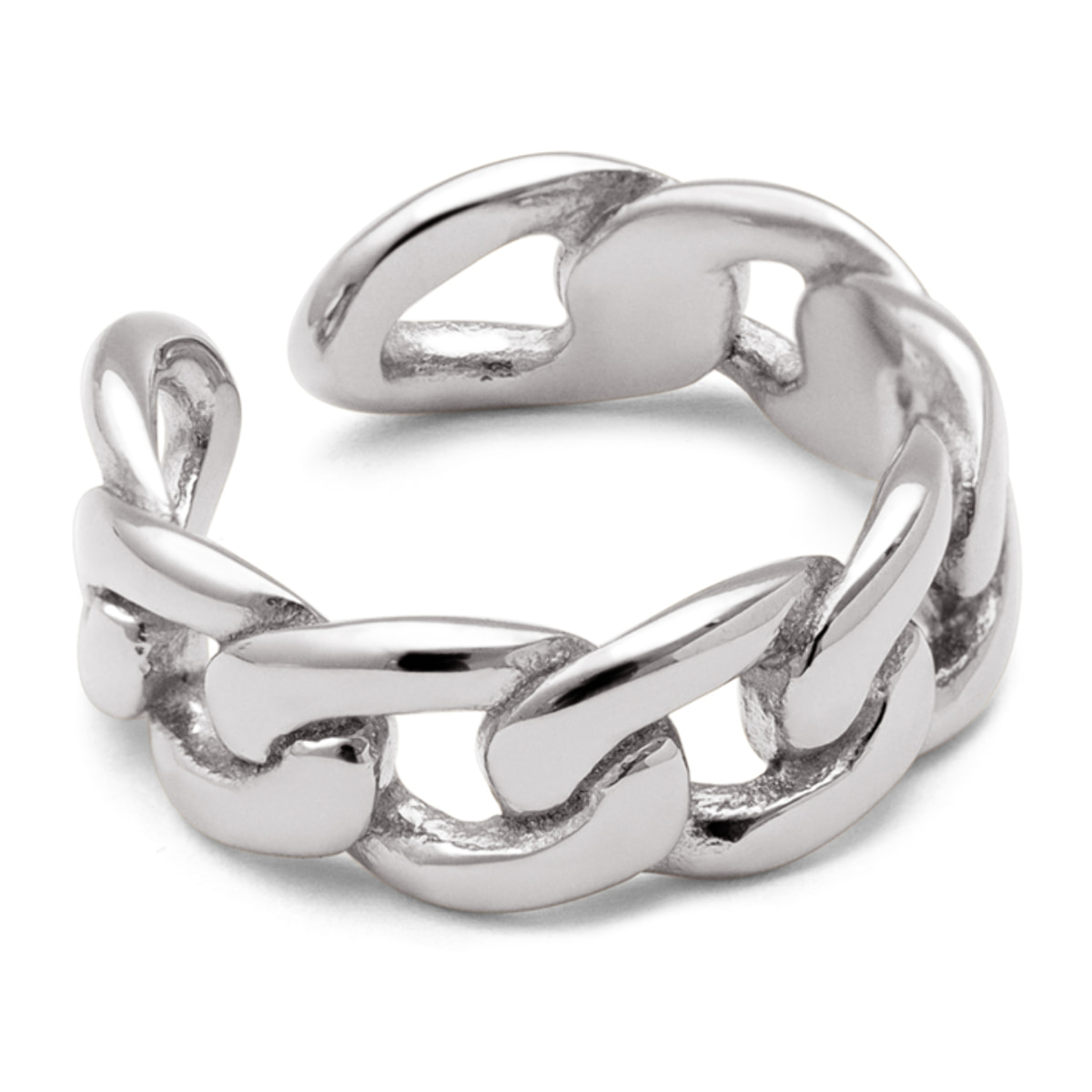 Anello Chunky Link Acier