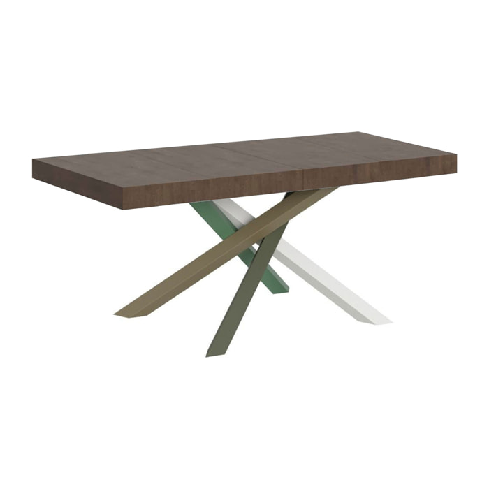Mesa extensible 90x130/234 cm Volantis Premium Nogal estructura multicolor 4/A