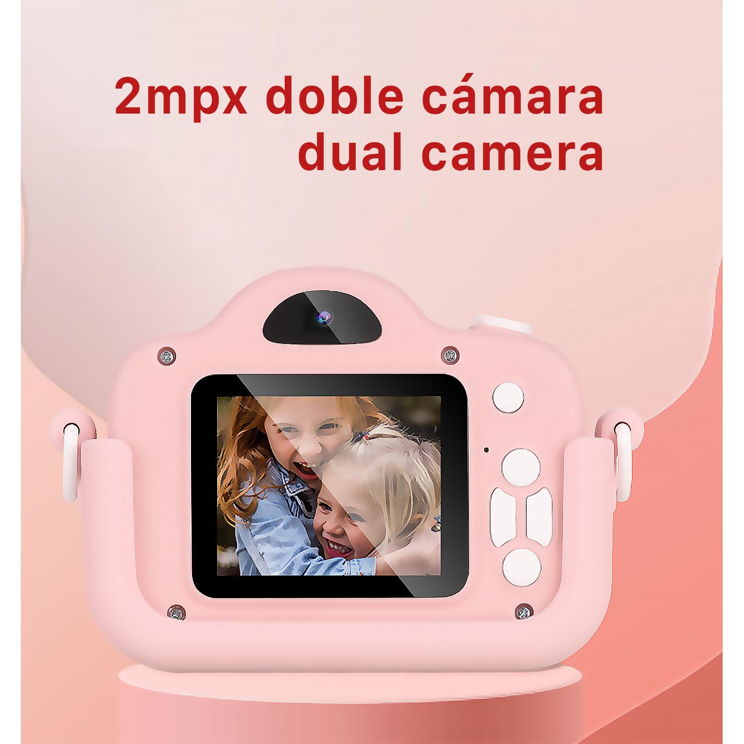 DAM - Cámara infantil A3x de fotos y video. 40mpx y video FHD. Cámara  trasera para selfies, juegos incorporados.