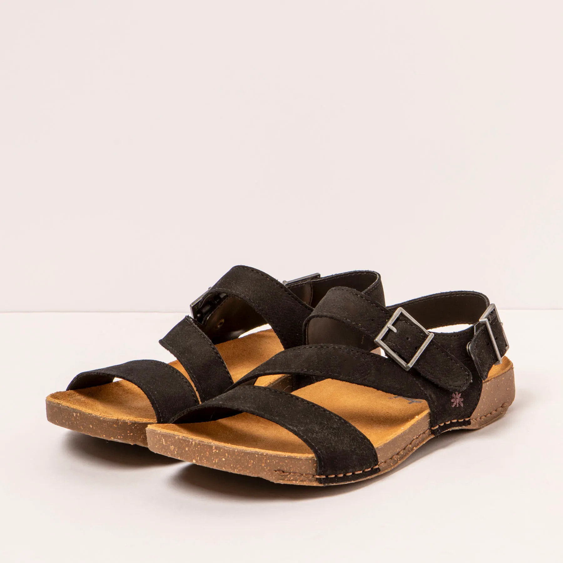 Sandalias 0999 NOBUCK BLACK/ I BREATHE color Black