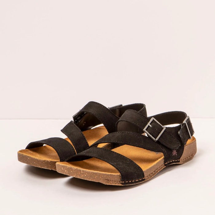 Sandalias 0999 NOBUCK BLACK/ I BREATHE color Black