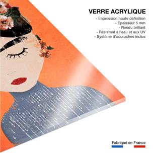 Tableau art frida orange  Tableau plexiglas