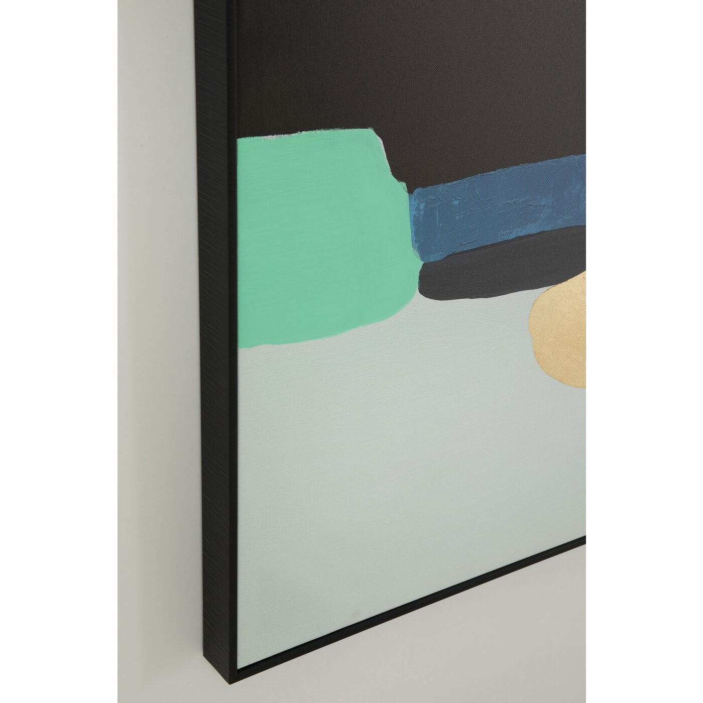 Peinture Frame Abstract Shapes verte 73x143cm Kare Design