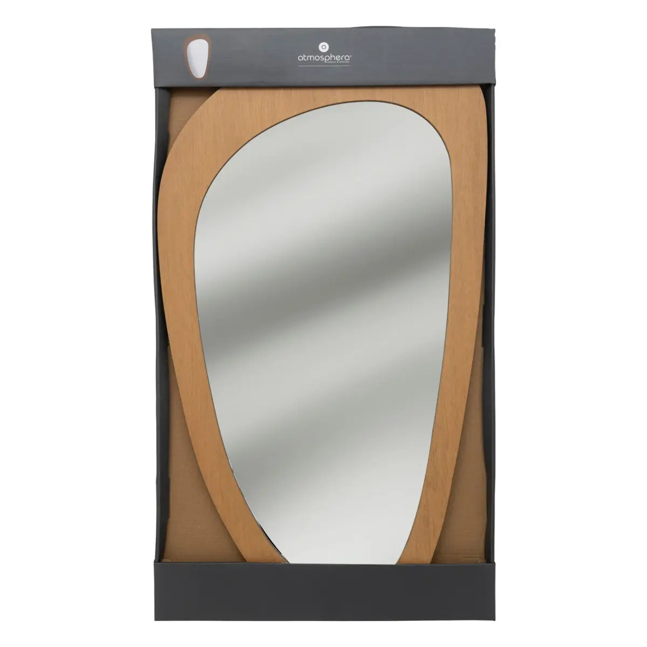 Miroir organique "Sophie" 70x40cm marron