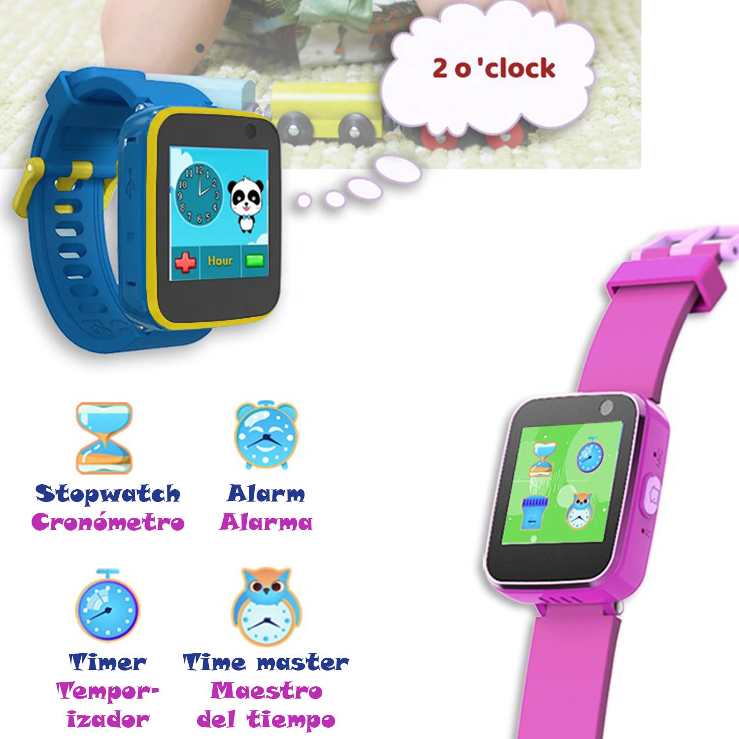 Smartwatch per bambini CT5 con fotocamera, 5 giochi, registratore vocale e lettore musicale.