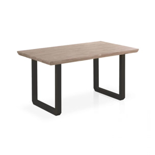 Mesa de comedor Roma Roble Honey - Negro