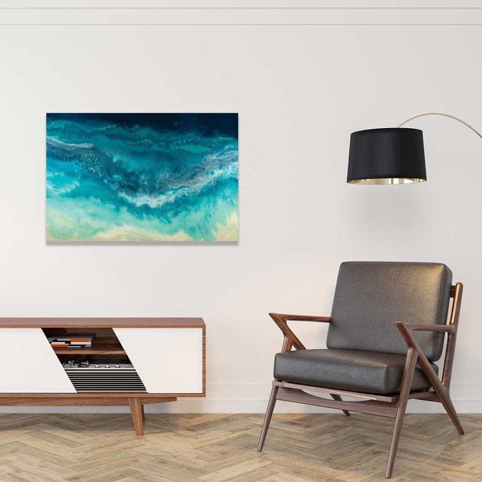 Tableau bleu dynamique Tableau alu Dibond