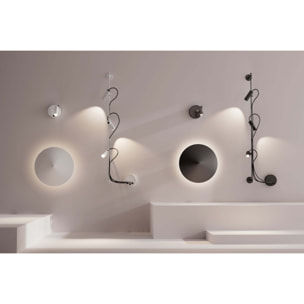 CLAP Proyector aplique/plafón negro 6W 3000K 38º con pantalla