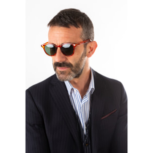 Gafas de sol OCEAN HONFLEUR - Rojo semimarrón / Verde polarizada