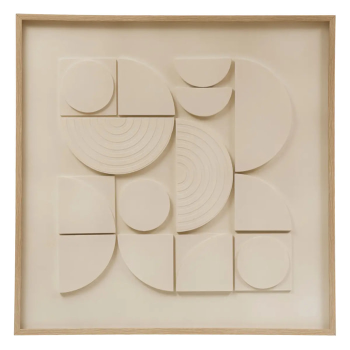 Toile 3D Catalina blanc 60x60cm