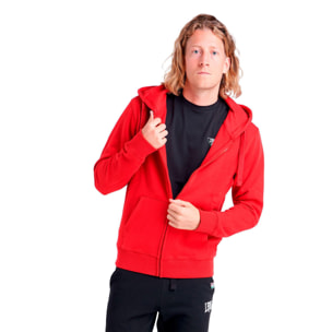 Sudadera de hombre Leone con capucha y cremallera Basic