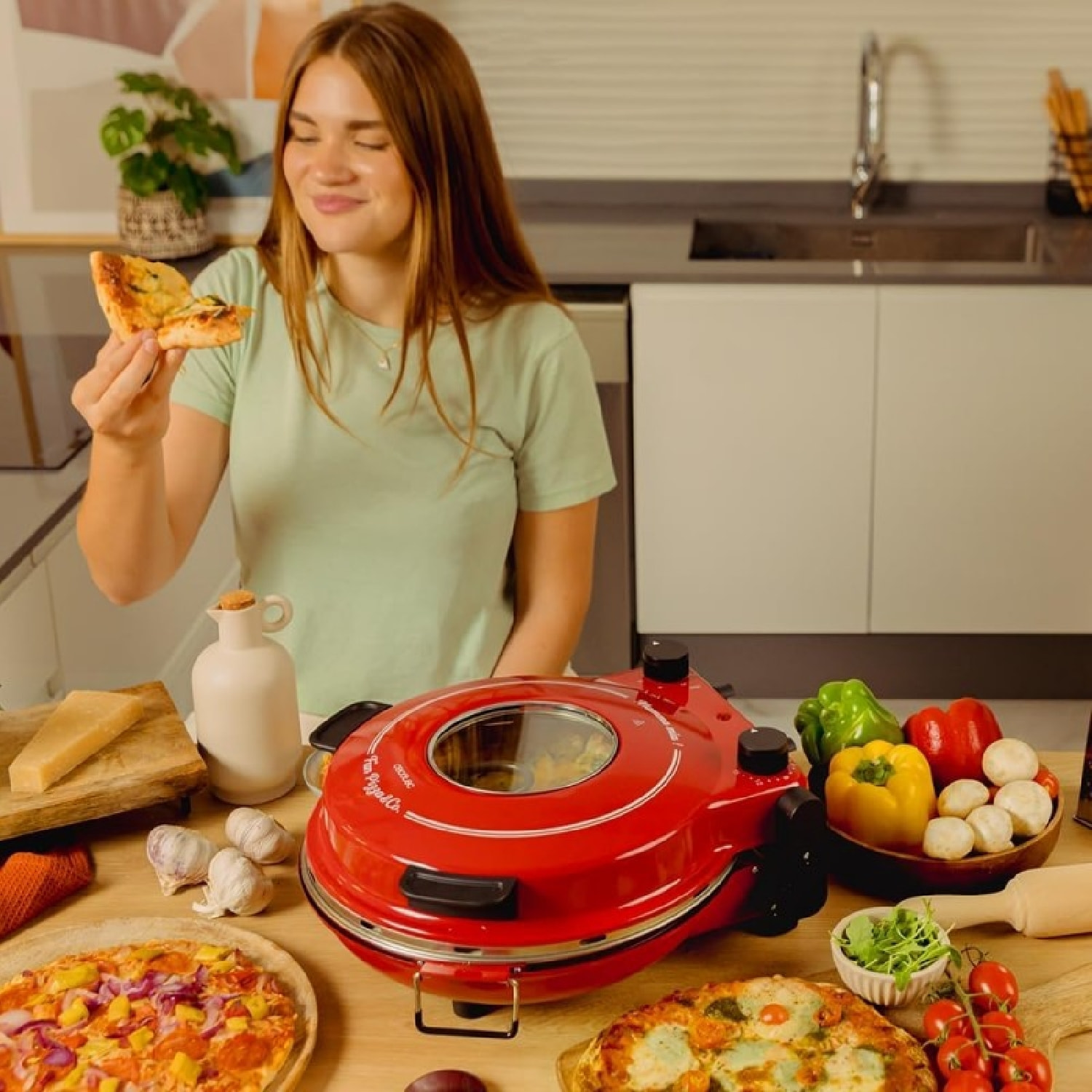 Cecotec Pizza maker Appareil à pizza Fun Pizza&Co Mamma Mia Vista