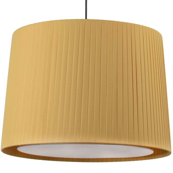 SAMBA Lampe suspension noir/jaune avec fiche