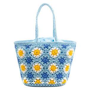 Basento Borsa a spalla Donna. Realizzato in cotone tessuto a mano.