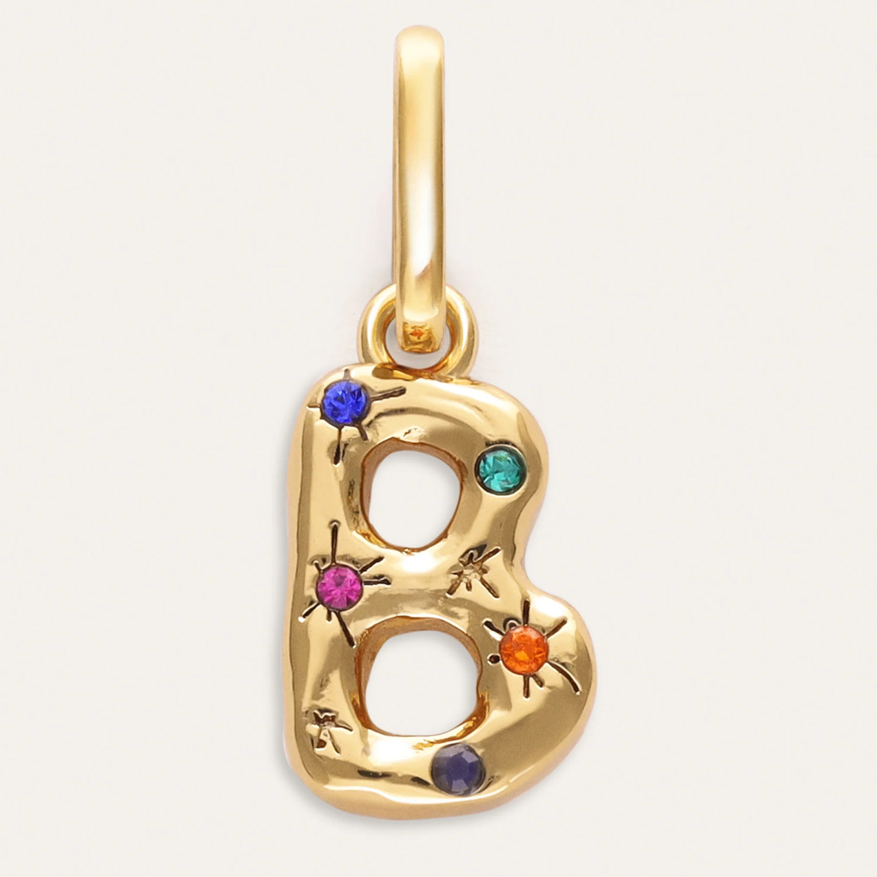 Charm Personalizado Inicial Organic Colors Baño Oro