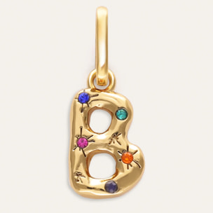 Charm Personalizado Inicial Organic Colors Baño Oro