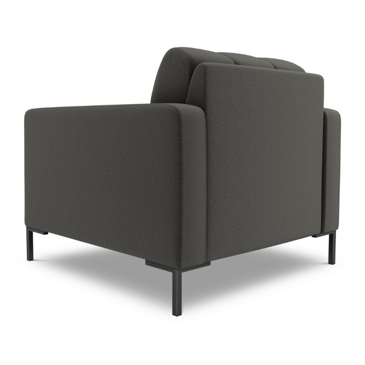 Fauteuil "Bali" en tissu structurel gris foncé