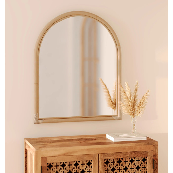Miroir en rotin naturel - Indra