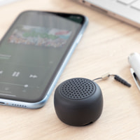 Mini Altoparlante Wireless Portatile - Nero - 3,5x3,5x2,5 cm