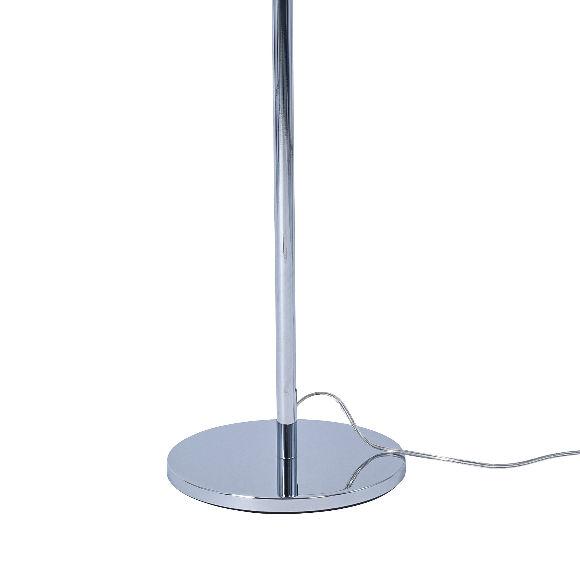 Ledsc4 LedsC4 - Lámpara de Pie Flavia para Interiores, Acabado Cromo Opal, Compatible con Bombillas Personalizables, Diseño Moderno y Duradero en Aluminio y Acero