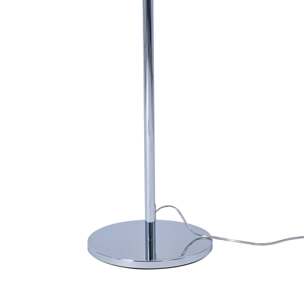 Ledsc4 LedsC4 - Lámpara de Pie Flavia para Interiores, Acabado Cromo Opal, Compatible con Bombillas Personalizables, Diseño Moderno y Duradero en Aluminio y Acero