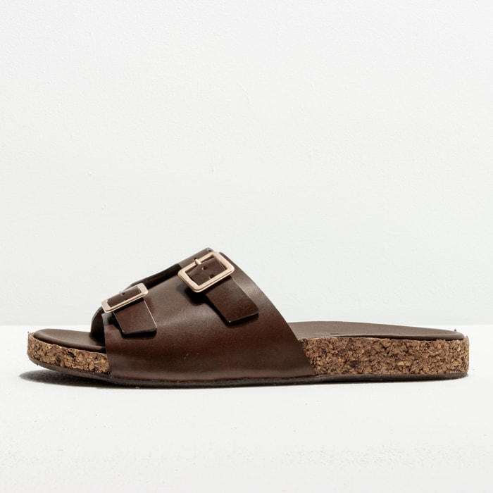 Sandalias S3192 RESTORED SKIN BROWN /RONDO color Brown