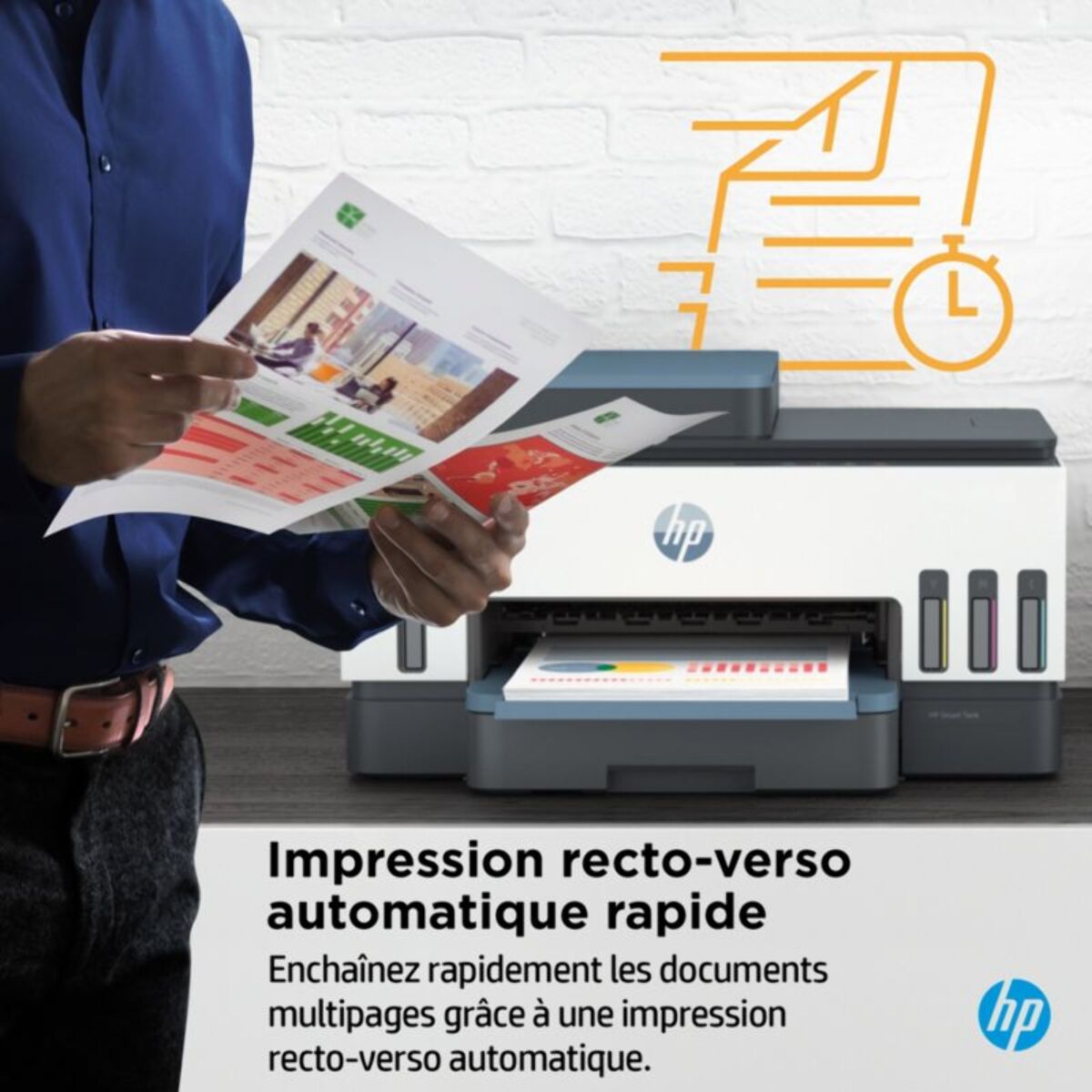 Imprimante jet d'encre HP Smart Tank 7306