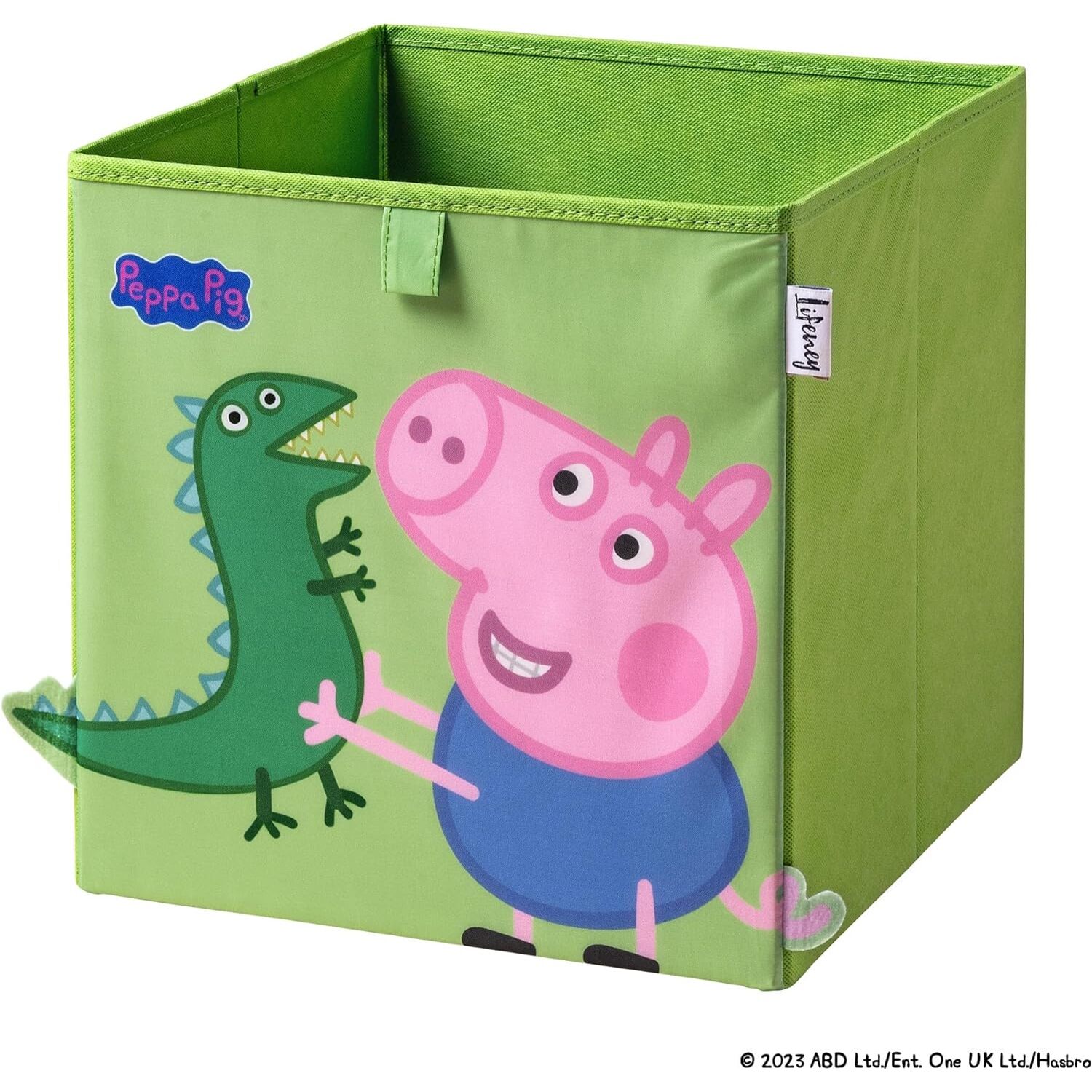 Boîte de rangement verte dinosaure compatible Kallax Lifeney Peppa Pig