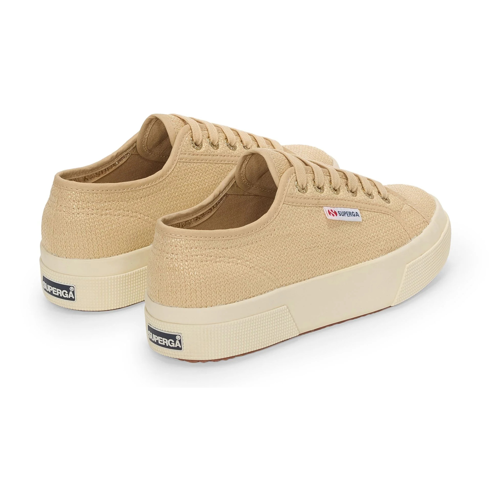 Superga - Scarpe da donna Donna Beige - 2740 PLATFORM RAFFIA