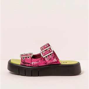Sandalias 1858 SNAKE FUXIA/ MALAGA color Fuxia