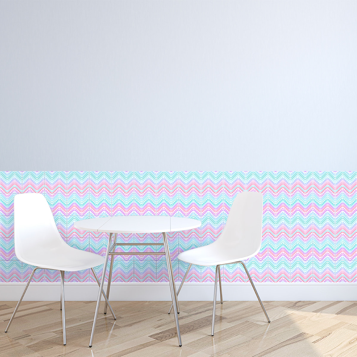 Stickers muraux - Sticker Mural Carrelage adhésif Cuisine Salle de Bain - 60 STICKERS CARRELAGES ETHNIQUE TEKOA