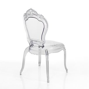 Tomasucci Lot de 4 Chaises intérieure / extérieure 
LISBONNE CLAIR Transparent